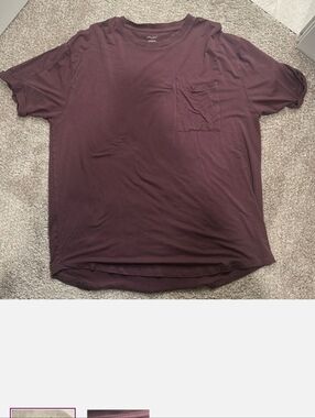 Little Bipsy bamboo pocket tee. Huckleberry color